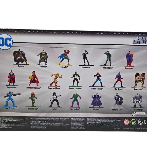NEW DC Comics Jada 20 Die-Cast Figures Set, Nano Metalfigs Series 4, New in Box - Picture 7 of 10